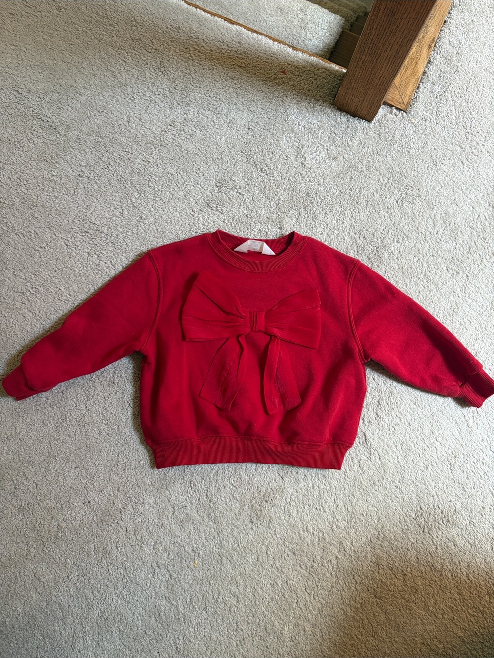 H&M Red Bow Sweatshirt for Kids